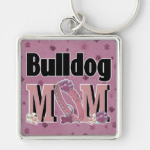 Bulldog MOM Key Chains