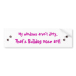 Bulldog nose art. bumper stickers