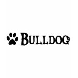 Bulldog (pirate style w/ pawprint) t-shirts