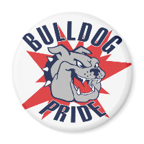Bulldog Pride Fridge Magnets