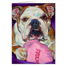 Bulldog Princess Cards