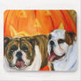 Bulldogs and Pumpkins Mouse Pads