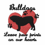 Bulldogs Leave Paw Prints embroidered shirts