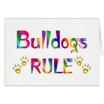 Bulldogs Rule Greeting Cards