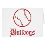 Bulldogs Softball Greeting Card