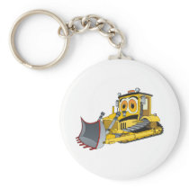 Bulldozer Cartoon Keychain