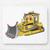 Bulldozer Cartoon Mousepad