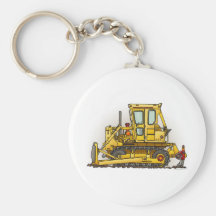 Bulldozer Dozer Key Chain
