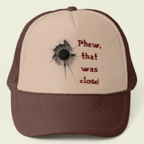 Bullet hole hats