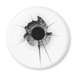 Bullet hole magnets