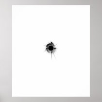 Bullet hole posters