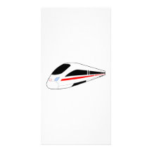 Bullet Train Photo Card Template