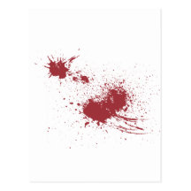 Bullet wound postcard
