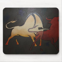 Bullfight 1 mouse pads
