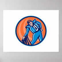 Bullfighter Matador Retro Poster