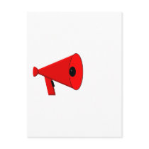 Bullhorn / Megaphone Postcard