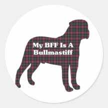 Bullmastiff BFF Sticker