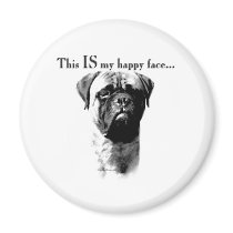 Bullmastiff Happy Face - Magnet