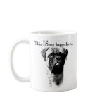 Bullmastiff Happy Face Mugs