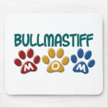 BULLMASTIFF MOM Paw Print 1 Mousepad