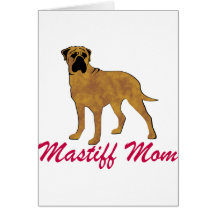 Bullmastiff Mum Greeting Card