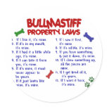BULLMASTIFF Property Laws 2 stickers