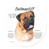 Bullmastiff (red) History Design