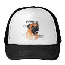 Bullmastiff (red) History Design Trucker Hat