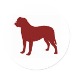 Bullmastiff (Red) stickers
