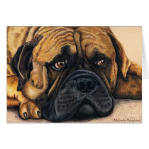 Bullmastiff Waiting - Dog Breed Art Cards