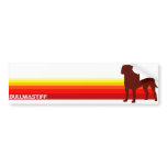 Bullmastiff With Stripes Bumper Sticker