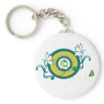 Bullseye Butterfly Keychain