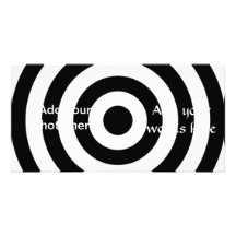 Bullseye Design Photo Greeting Card