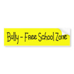 Bully - Free School Zone bumper stickers