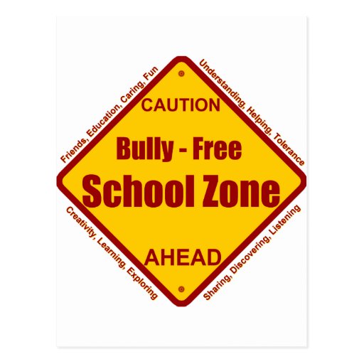 Bully - Free School Zone Post Card