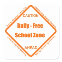 Bully - Free School Zone Square Stickers