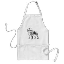 Bully Shape with rescue words Aprons