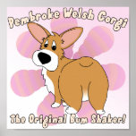Bum Shaker Corgi Poster posters
