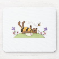 Bumble Bear garden Mouse Mat