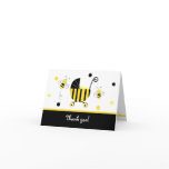 Bumble Bee Baby Shower Folded Thank you note cards