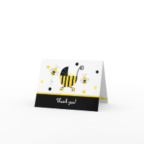 Bumble Bee Baby Shower Folded Thank you note cards
