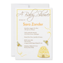 Bumble Bee Baby Shower Invitation
