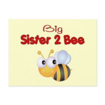 Bumble Bee Big Sister to Be Post Card