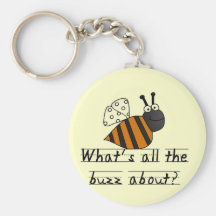 Bumble Bee Buzz Tshirts and Gifts Key Chains