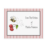 Bumble Bee Cherries Recipe Cards postcards