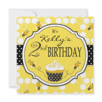 Bumble Bee Invitation Square 2