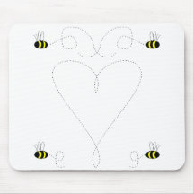 Bumble Bee Love Mousepad