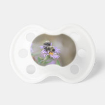 Bumble Bee on a Flower Pacifiers