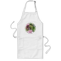 Bumble Bee on Bee Balm Long Apron