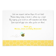 Bumble Bee RSVP Enclosure Cards Custom Invitations